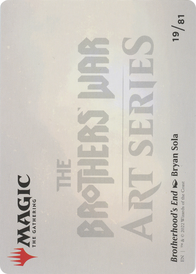 Brotherhood's End // Brotherhood's End  [The Brothers' War Art Series] (Borderless) Foil