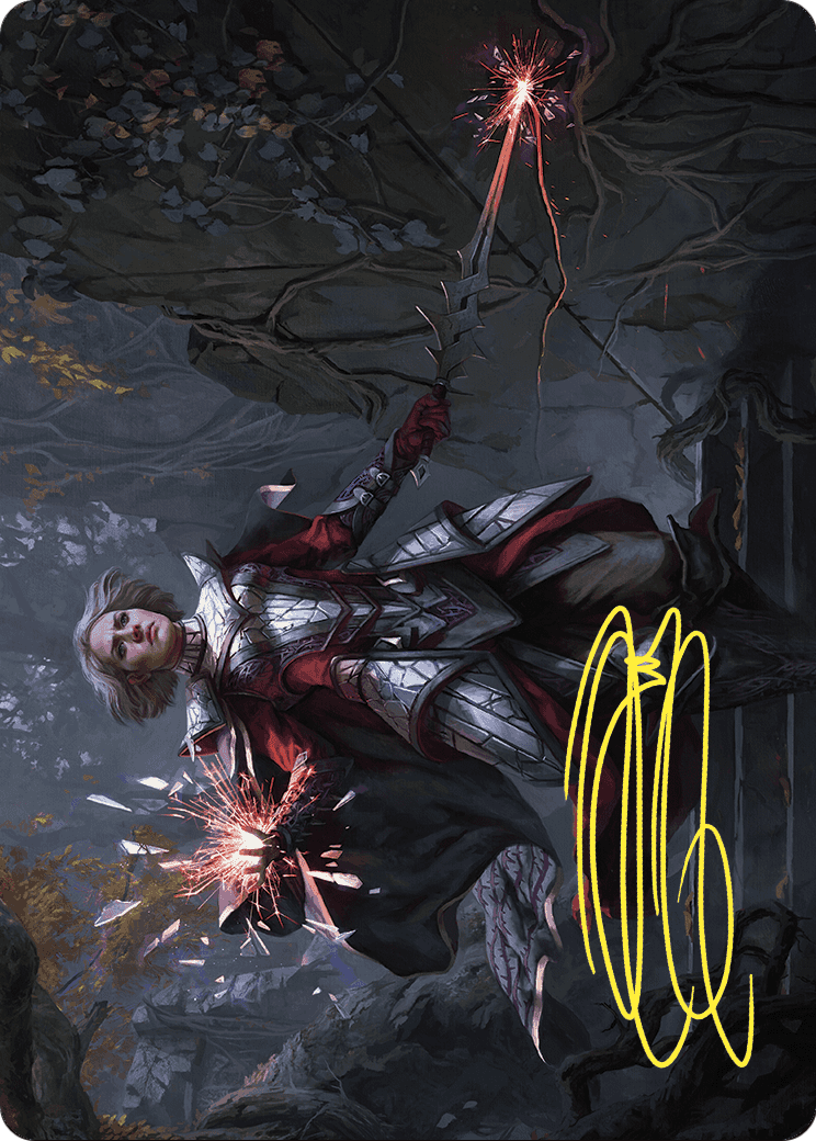 Rowan, Scion of War // Rowan, Scion of War  [Wilds of Eldraine Art Series] (Borderless) Foil