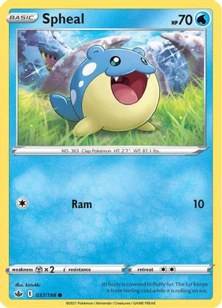 Spheal (037/198) [Sword & Shield: Chilling Reign] Reverse Holofoil