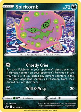 Spiritomb (103/198) [Sword & Shield: Chilling Reign] Reverse Holofoil