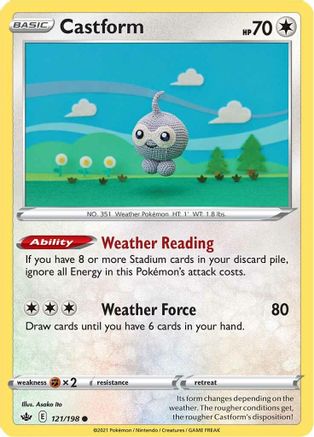 Castform (121/198) [Sword & Shield: Chilling Reign] Reverse Holofoil