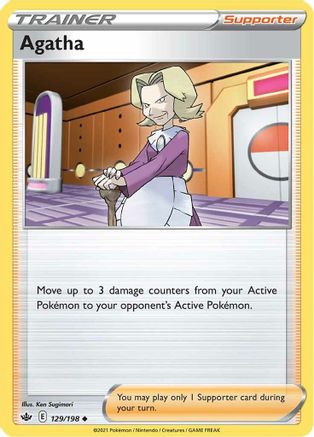 Agatha (129/198) [Sword & Shield: Chilling Reign] Reverse Holofoil