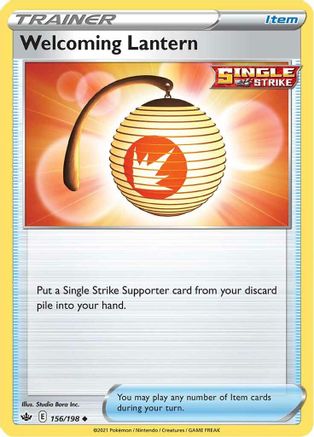 Welcoming Lantern (156/198) [Sword & Shield: Chilling Reign] Reverse Holofoil