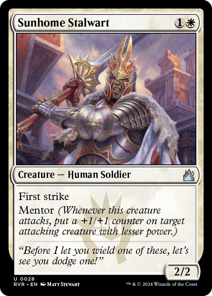 Sunhome Stalwart [Ravnica Remastered] Foil