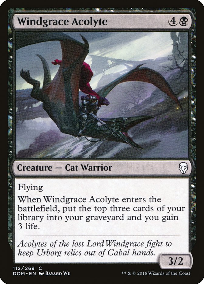 Windgrace Acolyte [Dominaria] Foil