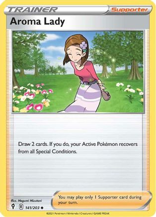 Aroma Lady (141/203) [Sword & Shield: Evolving Skies] Reverse Holofoil