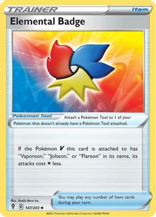 Elemental Badge (147/203) [Sword & Shield: Evolving Skies] Reverse Holofoil