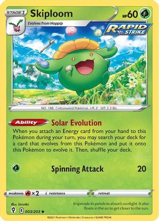 Skiploom (003/203) [Sword & Shield: Evolving Skies] Reverse Holofoil