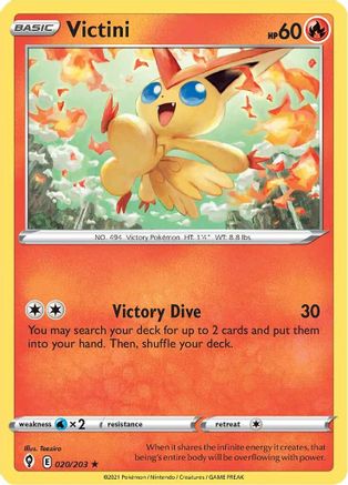 Victini (020/203) [Sword & Shield: Evolving Skies] Reverse Holofoil