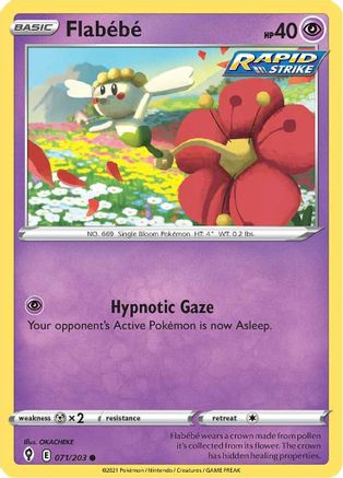 Flabebe (071/203) [Sword & Shield: Evolving Skies] Reverse Holofoil