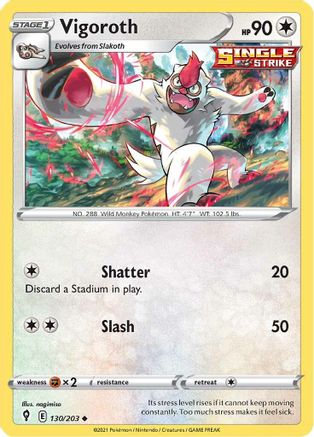 Vigoroth (130/203) [Sword & Shield: Evolving Skies] Reverse Holofoil