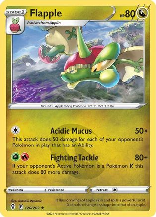Flapple (120/203) [Sword & Shield: Evolving Skies] Reverse Holofoil