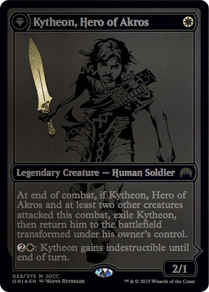 Kytheon, Hero of Akros // Gideon, Battle-Forged  [San Diego Comic-Con 2015]: (originpwdfc) Foil