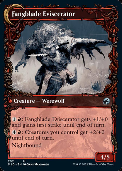 Fangblade Brigand // Fangblade Eviscerator (Showcase Equinox) [Innistrad: Midnight Hunt] Foil