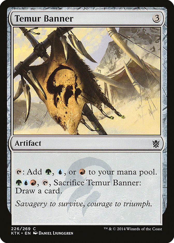 Temur Banner [Khans of Tarkir] Foil
