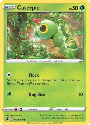 Caterpie (001/264) [Sword & Shield: Fusion Strike] Reverse Holofoil