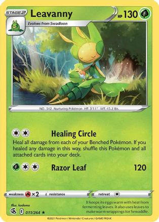 Leavanny (011/264) [Sword & Shield: Fusion Strike] Reverse Holofoil