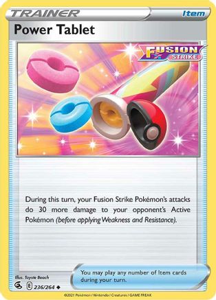 Power Tablet (236/264) [Sword & Shield: Fusion Strike] Reverse Holofoil