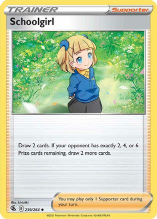 Schoolgirl (239/264) [Sword & Shield: Fusion Strike] Reverse Holofoil