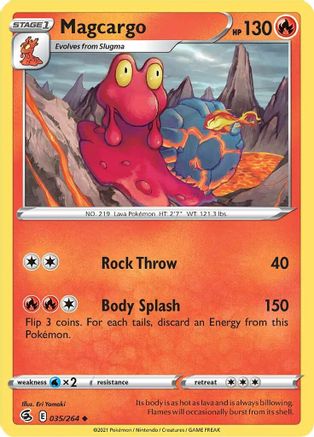 Magcargo (035/264) [Sword & Shield: Fusion Strike] Reverse Holofoil