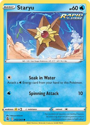 Staryu (052/264) [Sword & Shield: Fusion Strike] Reverse Holofoil