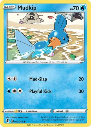 Mudkip (062/264) [Sword & Shield: Fusion Strike] Reverse Holofoil