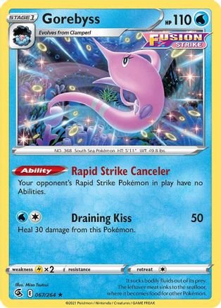 Gorebyss (067/264) [Sword & Shield: Fusion Strike] Reverse Holofoil