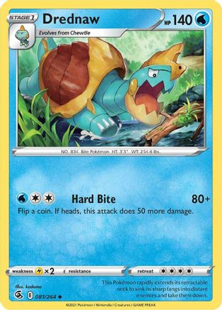 Drednaw (081/264) [Sword & Shield: Fusion Strike] Reverse Holofoil