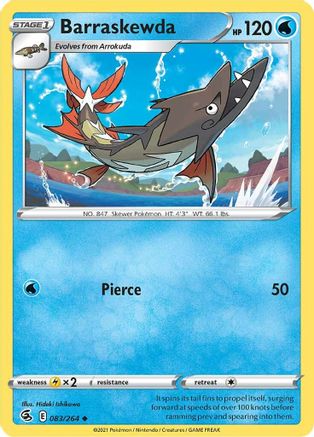 Barraskewda (083/264) [Sword & Shield: Fusion Strike] Reverse Holofoil
