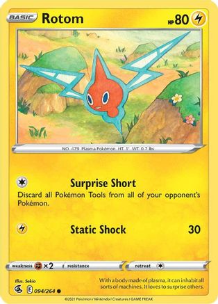 Rotom (094/264) [Sword & Shield: Fusion Strike] Reverse Holofoil