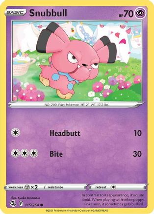 Snubbull (115/264) [Sword & Shield: Fusion Strike] Reverse Holofoil