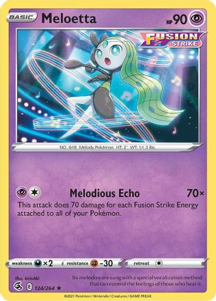 Meloetta (124/264) [Sword & Shield: Fusion Strike] Reverse Holofoil