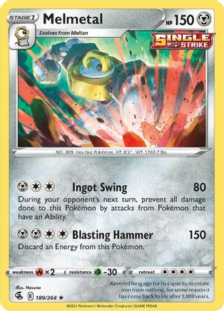 Melmetal (189/264) [Sword & Shield: Fusion Strike] Reverse Holofoil
