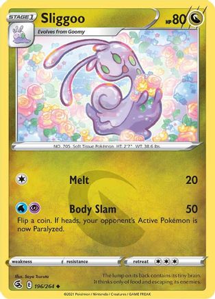 Sliggoo (196/264) [Sword & Shield: Fusion Strike] Reverse Holofoil