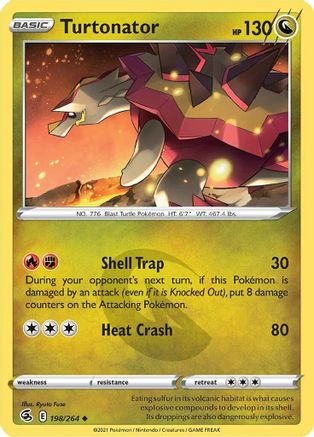 Turtonator (198/264) [Sword & Shield: Fusion Strike] Reverse Holofoil