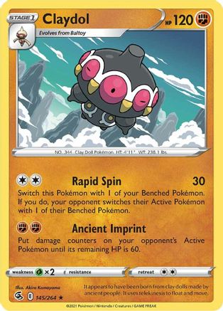 Claydol (145/264) [Sword & Shield: Fusion Strike] Reverse Holofoil