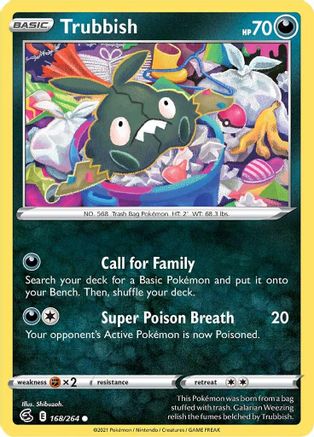 Trubbish (168/264) [Sword & Shield: Fusion Strike] Reverse Holofoil