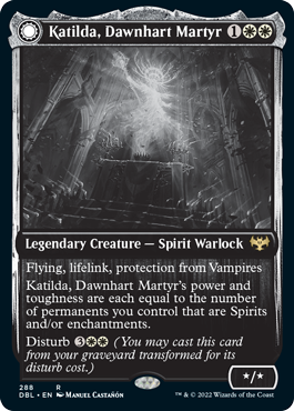 Katilda, Dawnhart Martyr // Katilda's Rising Dawn [Innistrad: Double Feature] Foil