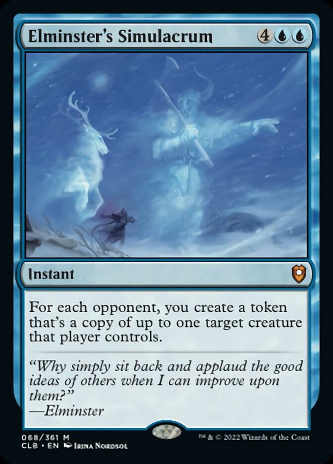 Elminster's Simulacrum [Commander Legends: Battle for Baldur's Gate] Foil