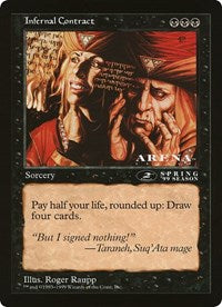 Infernal Contract (Oversized) [Oversize Cards] Foil