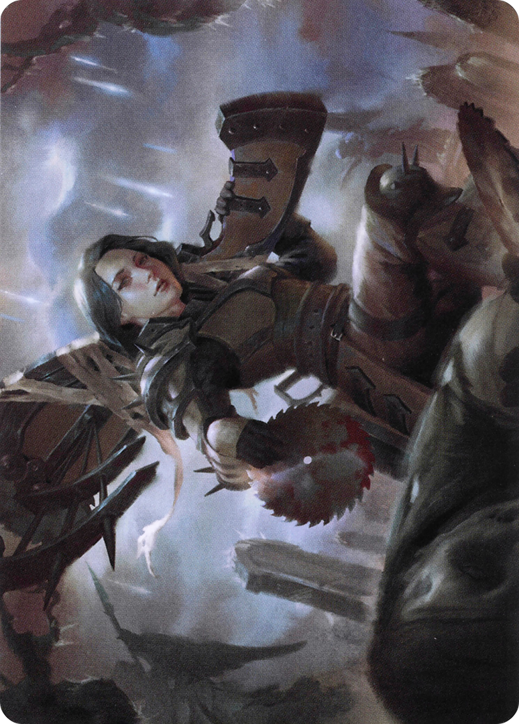 Sawblade Slinger // Sawblade Slinger  [Crimson Vow Art Series] (Borderless)
