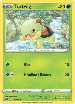 Turtwig (006/172) [Sword & Shield: Brilliant Stars] Reverse Holofoil