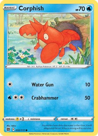 Corphish (032/172) [Sword & Shield: Brilliant Stars] Reverse Holofoil