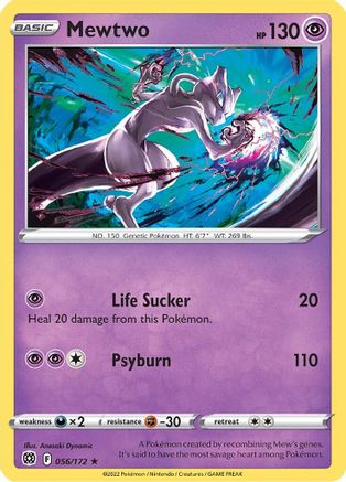 Mewtwo (056/172) [Sword & Shield: Brilliant Stars] Reverse Holofoil