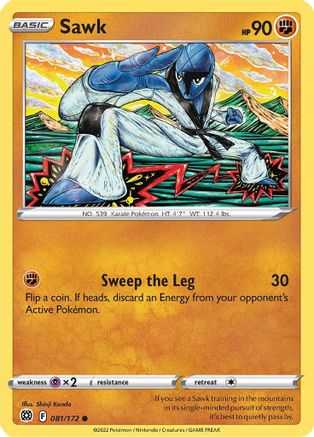 Sawk (081/172) [Sword & Shield: Brilliant Stars] Reverse Holofoil
