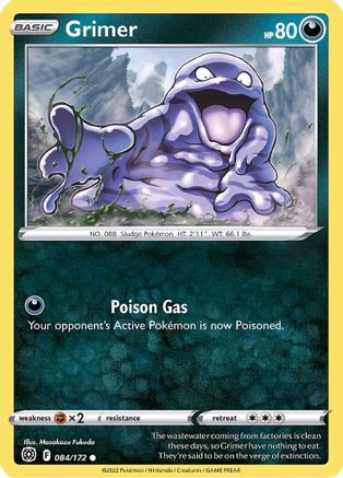 Grimer (084/172) [Sword & Shield: Brilliant Stars] Reverse Holofoil