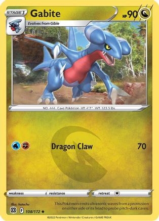 Gabite (108/172) [Sword & Shield: Brilliant Stars] Reverse Holofoil