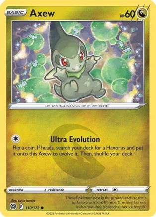 Axew (110/172) [Sword & Shield: Brilliant Stars] Reverse Holofoil
