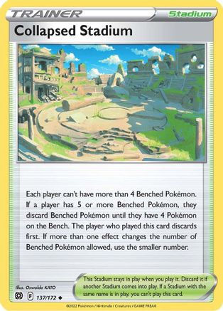Collapsed Stadium (137/172) [Sword & Shield: Brilliant Stars] Reverse Holofoil