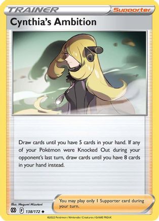 Cynthia's Ambition (138/172) [Sword & Shield: Brilliant Stars] Reverse Holofoil